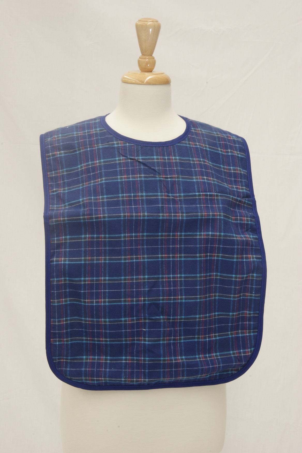 Clothing Protector Waterproof Check Blue-0