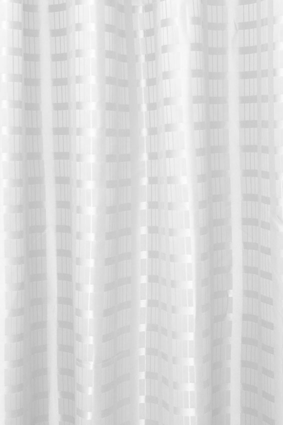 Shower Curtain Box Stripe White-0