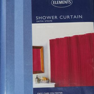 Shower Curtain Satin Stripe Sapphire-0